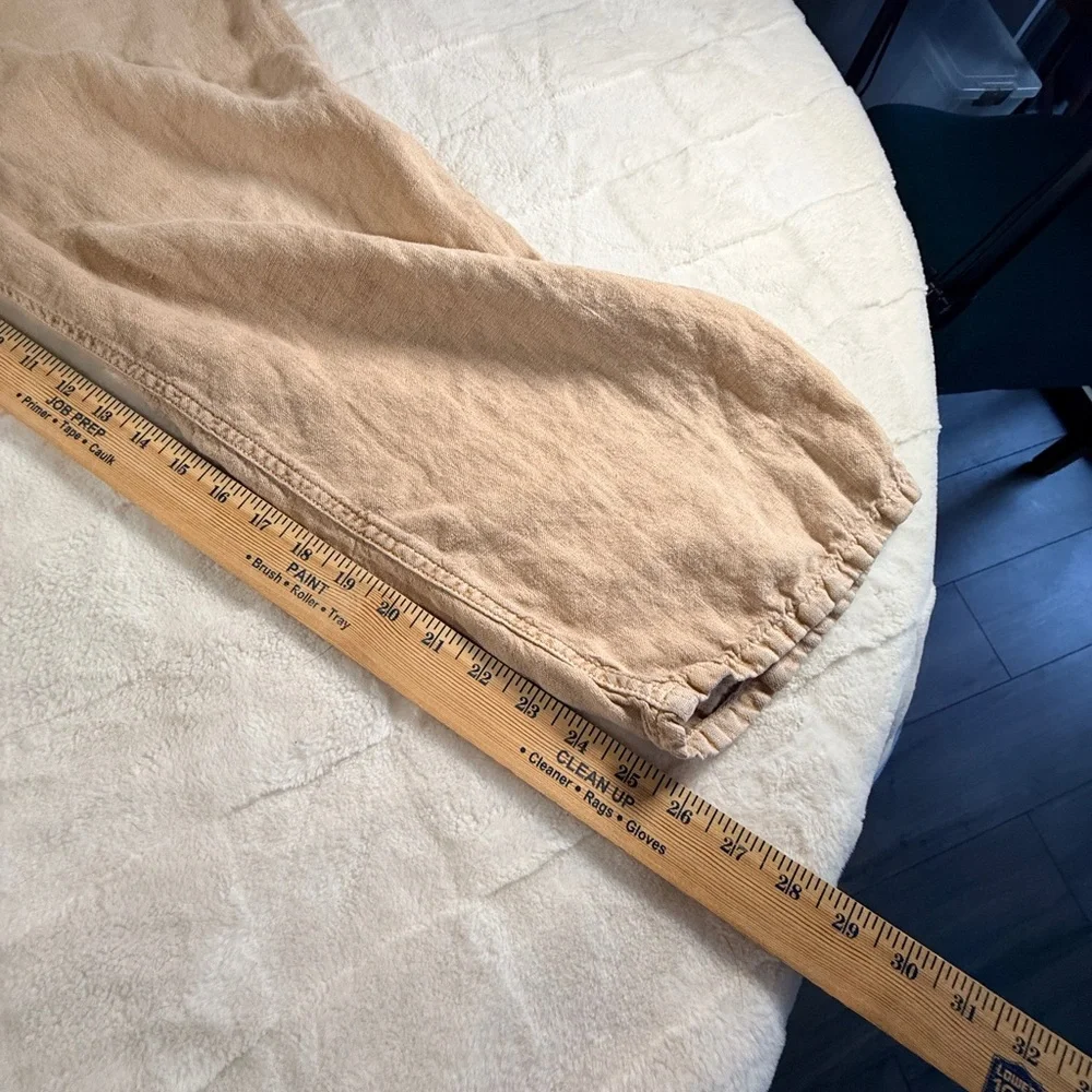 Zara linen baggy Light Brown Chinos